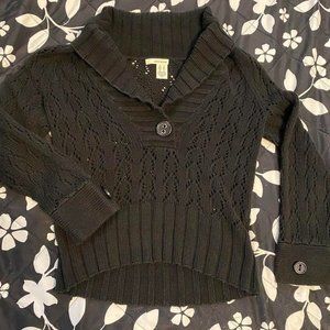 DNKY black y2k sweater